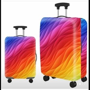 5 For $25✨New Striped Rainbow Suitcase Cover Luggage Protector Large Checked Bag